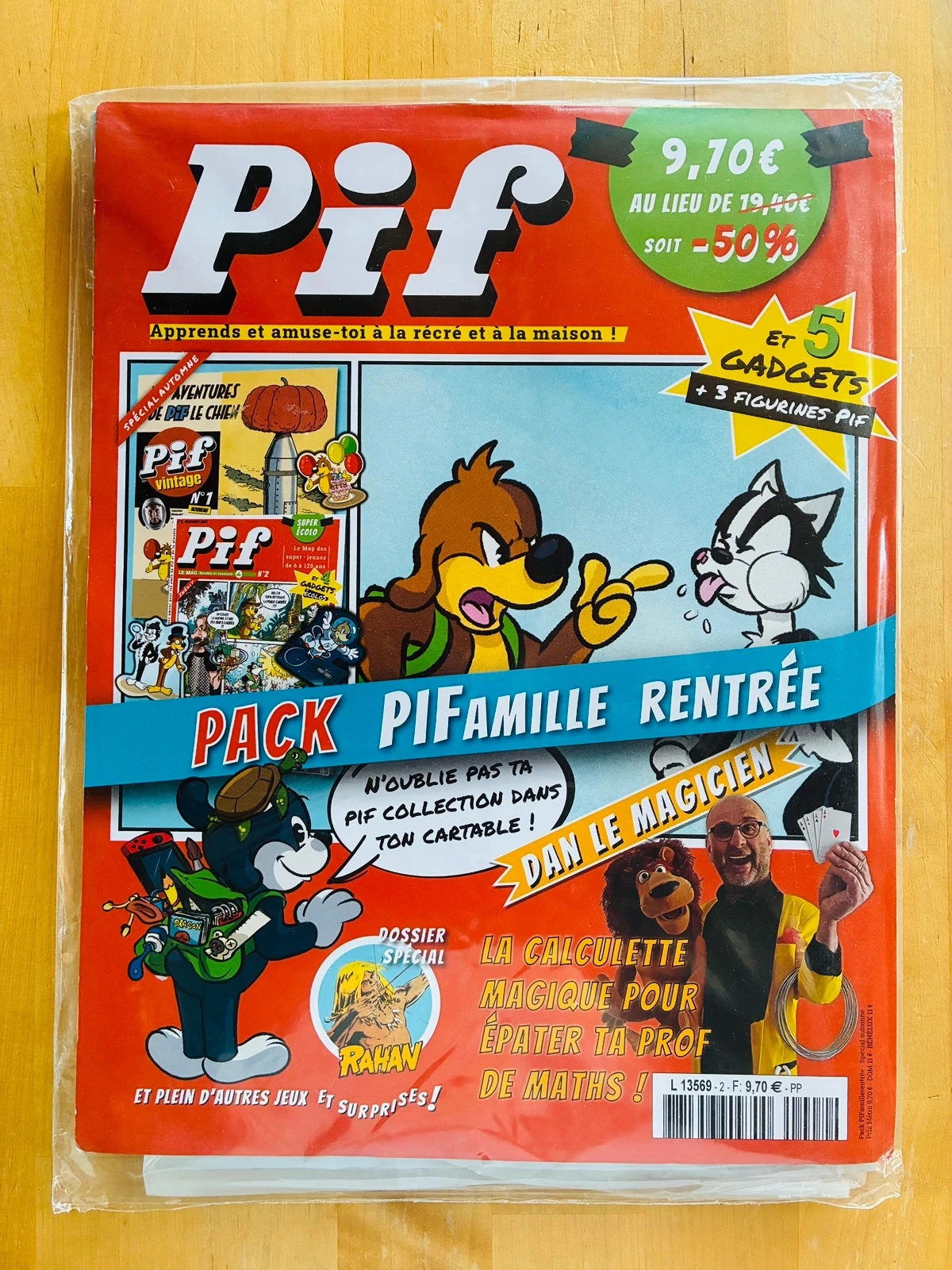 Pack revues Pif famille rentrée.